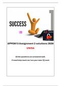 APM2613 Assignment 2 solutions 2026