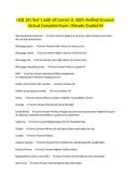 HCB 101 Test 1 with all Correct & 100&percnt; Verified Answers &vert;Actual Complete Exam &vert;Already Graded A&plus;