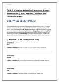 CAIB 1 &lpar;Canadian Accredited Insurance Broker&rpar; &NewLine;Examination &vert; Latest Verified Questions and &NewLine;Detailed Answers