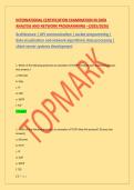 INTERNATIONAL CERTIFICATION EXAMINATION IN DATA &NewLine;ANALYSIS AND NETWORK PROGRAMMING &ndash;&lpar;2025&sol;2026&rpar; &NewLine;Architecture &vert; API communication &vert; socket programming &vert; &NewLine;data visualization and network algorithmic data processing &vert; &NewLine;client-server systems development