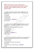 NBRC TMC Practice Exam &vert; Realistic Questions & Verified Answers &vert; Complete Respiratory Therapy Prep&NewLine;&NewLine;