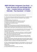 NRNP 6540 Week 4 Assignment&colon; Case Study 1 &ndash; A 76-year-old woman with nasal drainage Actual Exam 2026&sol;2027 &ndash; Complete Solutions with Detailed Rationales &ndash; Pass Guaranteed &ndash; A&plus; Graded