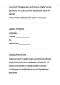 COLORADO POST CERTIFICATION EXAM - &lpar;30 QUESTIONS&rpar; UP-TO-DATE ACTUAL EXAM&NewLine;QUESTIONS AND 100&percnt; ACCURATE SOLUTIONS &vert; VERIFIED ANSWERS - INSTANT PDF&NewLine;DOWNLOAD