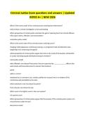 Criminal Justice Exam questions and answers &vert; Updated RATED A&plus; &vert; NEW 2026