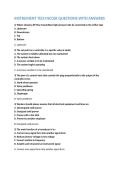 NCCER Instrumentation Technician Exam Questions & Answers &lpar;Complete Study Guide&rpar;