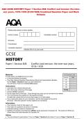 AQA GCSE HISTORY Paper 1 Section B&sol;B&colon; Conflict and tension&colon; the inter&NewLine;war years&comma; 1918&ndash;1939 &lpar;8145&sol;1B&sol;B&rpar; Combined Question Paper and Mark &NewLine;Scheme