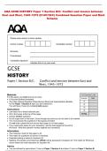 AQA GCSE HISTORY Paper 1 Section B&sol;C&colon; Conflict and tension between &NewLine;East and West&comma; 1945&ndash;1972 &lpar;8145&sol;1B&sol;C&rpar; Combined Question Paper and Mark &NewLine;Scheme 