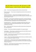 HCB 102 Patient Assessment with all Correct & 100&percnt; Verified Answers &vert;Latest Version &vert;Already Graded A&plus;