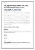 New York Crane Operator Licensing Exam &vert; Latest Verified Questions and Detailed Answers 