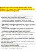 Nervous System Pharmacology Mastery- ANS&comma; Opioid Analgesics&comma; & Tranquilizers- High-Yield Nursing Guide for Anesthesia & Pain Management&period;pdf&NewLine;&NewLine;