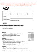 AQA GCSE PSYCHOLOGY Paper 2 Social Context and Behaviour &lpar;8182&sol;2&rpar; &NewLine;Combined Question Paper and Mark Scheme
