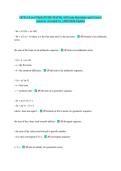OCR A-Level Math &lpar;PURE MATH&rpar;&period; All Exam Questions and Correct&NewLine;Answers &vert; Graded A&plus; &vert; 2025&sol;2026 Update&vert;