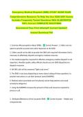 Emergency Medical Dispatch &lpar;EMD&rpar; STUDY GUIDE EXAM  &NewLine;Comprehensive Resource To Help You Ace 2026-2027 Exams &NewLine;Includes Frequently Tested Questions With ELABORATED &NewLine;100&percnt; Correct COMPLETE SOLUTIONS  &NewLine;Guaranteed Pass First Attempt&excl;&excl; Current Update&excl;&excl;  &NewLine;Ins