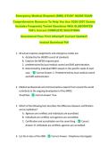 Emergency Medical Dispatch &lpar;EMD&rpar; STUDY GUIDE EXAM  &NewLine;Comprehensive Resource To Help You Ace 2026-2027 Exams &NewLine;Includes Frequently Tested Questions With ELABORATED &NewLine;100&percnt; Correct COMPLETE SOLUTIONS  &NewLine;Guaranteed Pass First Attempt&excl;&excl; Current Update&excl;&excl;  &NewLine;Ins