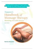 Test Bank appans Handbook Of Massage Therapy 6th Edition Benjamin &vert; All 1-28 Chapters Covered With Questions And Verified Solutions With Detailed Rationales And Case Studies&period;
