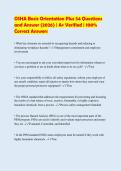 OSHA Basic Orientation Plus 54 Questions&NewLine;and Answer &lpar;2026&rpar; &vert; A&plus; Verified &vert; 100&percnt;&NewLine;Correct Answers