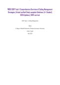 WGU C807 Task 1&colon; Comprehensive Overview of Coding Management Strategies &vert; Actual verified Study complete Solutions &vert; A&plus; Graded &vert; 2026 Updates &vert; 100&percnt; correct