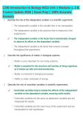 WGU C190 Introduction to Biology Complete Unit & Exam Prep Bundle 2026 &vert; Unit 1&ndash;Final Review &plus; Mock Tests &vert; Questions & Answers &vert; 100&percnt; Accurate Study Guide &vert; Latest Update