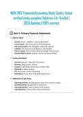 WGU D102 Financial Accounting Study Guide &vert; Actual verified study complete Solutions &vert; A&plus; Graded &vert; 2026 Updates &vert; 100&percnt; correct