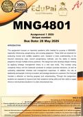 MNG4801 Assignment 1 &lpar;COMPLETE ANSWERS&rpar; 2026 - DUE May 2026