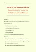 NR 224 Final Exam Chamberlain &vert; Fundamentals Nursing Comprehensive Exam &vert; Complete Test Bank with Verified Questions and Answers and Detailed Rationales &vert; Skills&comma; Safety&comma; Infection Control&comma; Clinical Judgment &vert; Get HighScore &vert; Instant Download&NewLine;&NewLine;