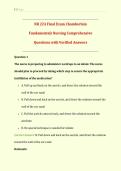 NR 224 Final Exam &vert; Chamberlain University &vert; Fundamentals Nursing Comprehensive Exam &vert; Complete Test with Verified Questions and Answers with Detailed Rationales &vert; Nursing Skills&comma; Safety&comma; Infection Control&comma; Clinical Judgment &vert; Get HighScore &vert; Instant Down