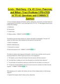 Lewis cirrhosis  Bundled Exam Questions WITH  CORRECT Answers