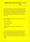 CBMT PRACTICE EXAM &NewLine;B QUESTIONS AND ANSWERS 2026 - 2027 