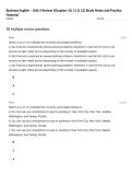 Business English &ndash; Unit 5 Review &lpar;Chapters 10&comma; 11 & 12&rpar; Study Notes and Practice Material