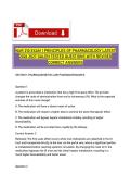 NUR 210 Exam 1 Principles of Pharmacology Latest 2026 2027 Galen Tested Questions with Correct Answers&NewLine;&NewLine;