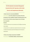 M-100 The Essentials of Community Association Management Exam 2026&sol;2027 &vert; Complete Test Bank with Verified Questions and Answers and Detailed Rationales &vert; CAI CMCA Certification Prep for Community Association Managers &vert; Get HighScore &vert; Instant Download&NewLine;