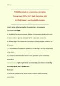 M-100 Essentials of Community Association Management Exam 2026&sol;2027 &vert; Complete Study Questions with Verified Answers and Detailed Rationales &vert; CAI CMCA Certification Prep for HOA and Condo Managers &vert; Get HighScore &vert; Instant Download&NewLine;&NewLine;