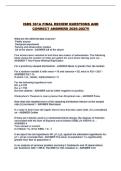 ISDS 361A FINAL REVIEW QUESTIONS AND CORRECT ANSWERS 2026-2027&excl;&excl;