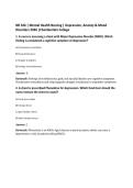 NR 326 &vert; Mental Health Nursing &vert; Depression&comma; Anxiety & Mood&NewLine;Disorders 2026 &vert;Chamberlain College