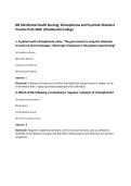 NR 326 Mental Health Nursing&colon; Schizophrenia and Psychotic Disorders&NewLine;Practice Pack 2026 &vert;Chamberlain College