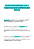 Wound Certification Exam 2026 &ndash;&NewLine;Comprehensive Q&A For Certification&NewLine;Success 