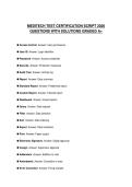 MEDITECH TEST PRACTICE EXAMINATION 2026&NewLine;QUESTIONS WITH ANSWERS GRADED A&plus;