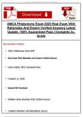 Amca Phlebotomy Exam 2025 Real Exam With Rationales And Expert Verified Answers Latest Update&comma; 100&percnt; Guaranteed Pass &vert;&vert;Complete A&plus; Guide&NewLine;