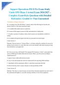Support Operations PH II Pre Exam Study Guide SPO Phase 1 Actual Exam 2026&sol;2027 &ndash; Complete Exam-Style Questions with Detailed Rationales &vert; Graded A&plus; Pass Guaranteed&NewLine;&NewLine;