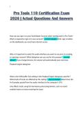 Pro Tools 110 Certification Exam&NewLine;2026 &vert; Actual Questions And Answers