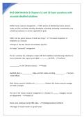 BUS 6600 Module 3 Chapters 11 and 12 Exam questions with accurate detailed solutions