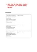 &bull;&Tab;2022 HESI RN PEDS EXAM V1 with questions and answer 100&percnt; correct