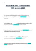 Illinois BOF State Exam Questions&NewLine;With Answers 2026 