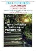 Test Bank for Theory and Practice of Counseling and Psychotherapy 11th Edition by Gerald Corey&vert; 9781282583894&vert;  All Chapters 1-15&vert; LATEST