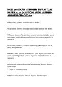 MGSC 395 EXAM 1 TIMOTHY FRY&NewLine;EXAMINATION TEST 2026 QUESTIONS&NewLine;WITH SOLUTIONS