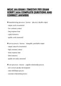 MGSC 395 EXAM 1 TIMOTHY FRY&NewLine;COMPREHENSIVE REVIEW 2026 FULL&NewLine;QUESTIONS AND VERIFIED ANSWERS&NewLine;