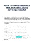 Module 5 -HESI Management Of Care&vert;&NewLine;Brand New Exam With Perfectly&NewLine;Answered Questions 2026 