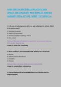 AANP CERTIFICATION EXAM PRACTICE  2026 &NewLine;UPDATE 100 QUESTIONS AND DETAILED VERIFIED &NewLine;ANSWERS FROM ACTUAL EXAMS TEST GRADE A&plus; 