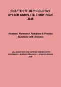 Chapter 10&colon; Reproductive System Complete Study Pack 2026 &vert; Anatomy & Physiology &plus; Practice Questions & Answers