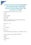 AC-HPAT Exam 2024 Actual Exam 2026&sol;2027 &ndash; Official Blueprint Replica with Detailed Rationales &vert; Random Question Order &vert; Pass Guaranteed &ndash; A&plus; Graded